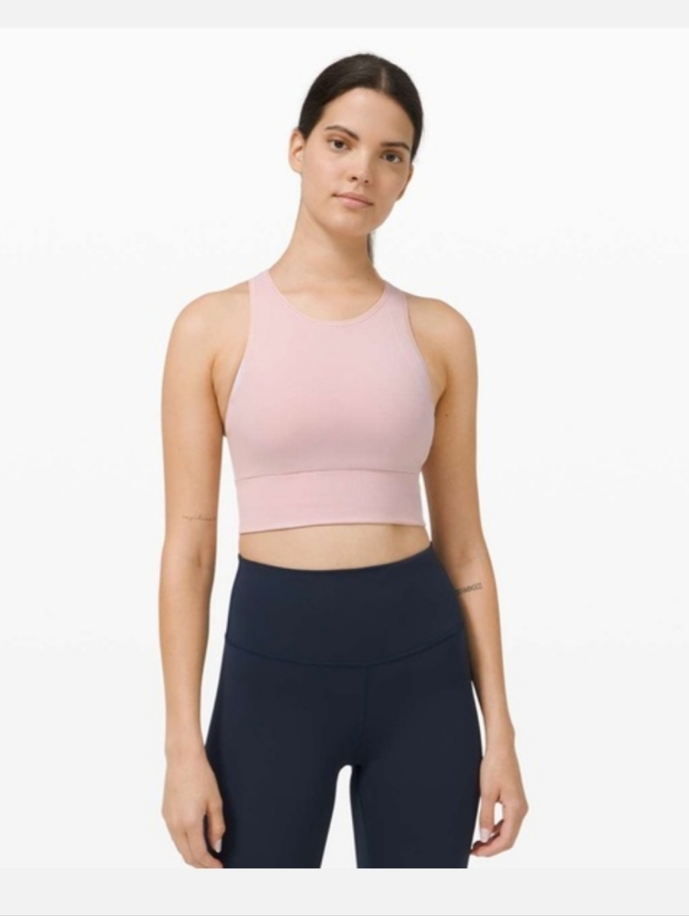 Lululemon Light Pink ebb to train Racerback Sports Bra
